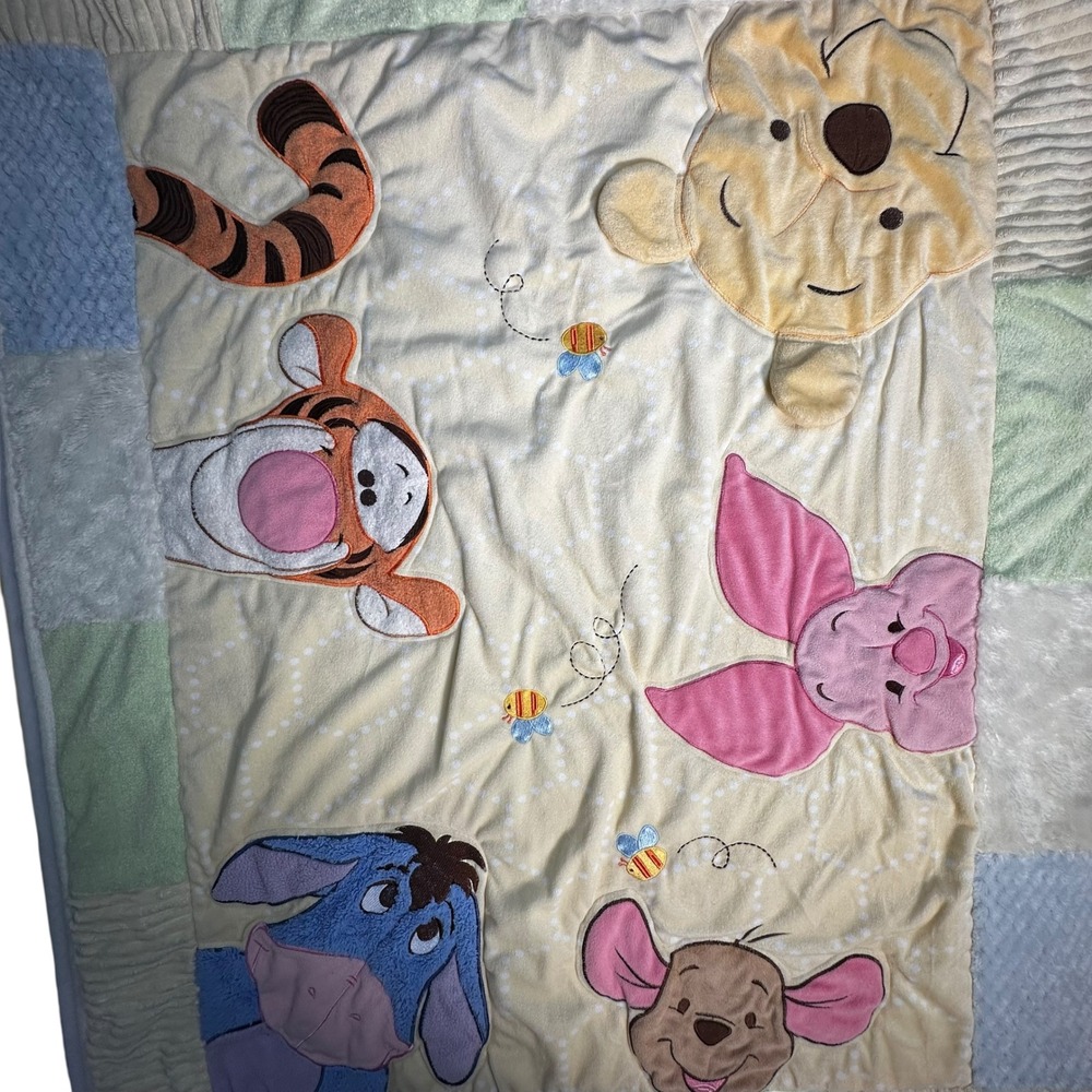 Winnie the Pooh Tigger Eeyore Disney Baby Crib Blanket, Sheet, and Dust Ruffle - Picture 9 of 14